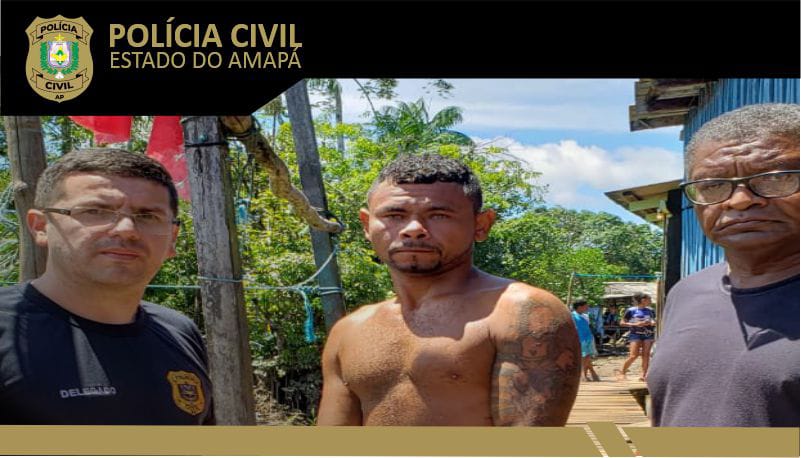 POLÍCIA CIVIL PRENDE ACUSADO DE MATAR UM HOMEM COM ÚNICO GOLPE DE FACA EM OIAPOQUE